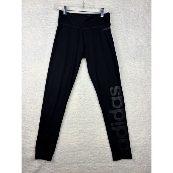 Adidas Climalite Black Leggings | Women’s Small | Moisture-Wicking Athleisure - Picture 1 of 8